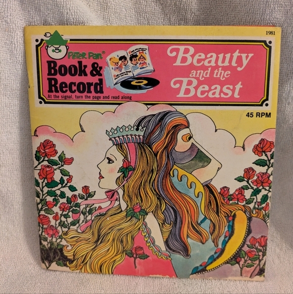 Peter Pan Beauty and the Beast Book & Record - Picture 1 of 8